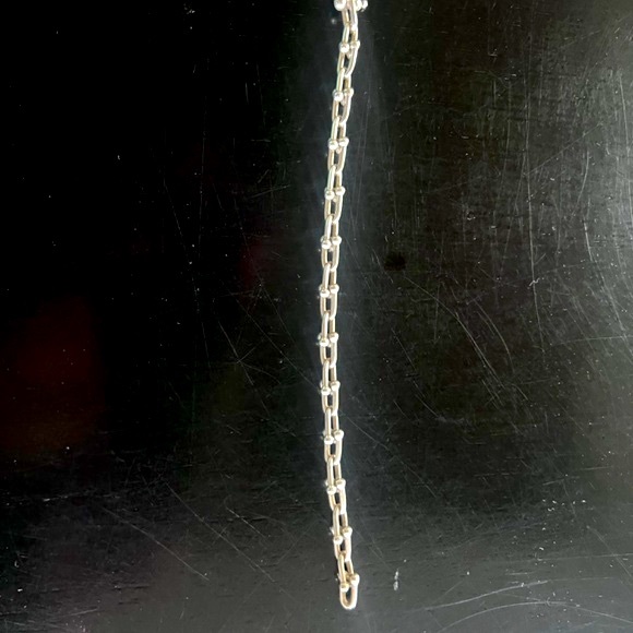 Authentic and Gorgeous Tiffany Hardware Small Chain Link Silver Bracelet! - Picture 7 of 7